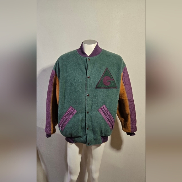 Men's Multicolor Varsity Jacket - Picture 1 of 8